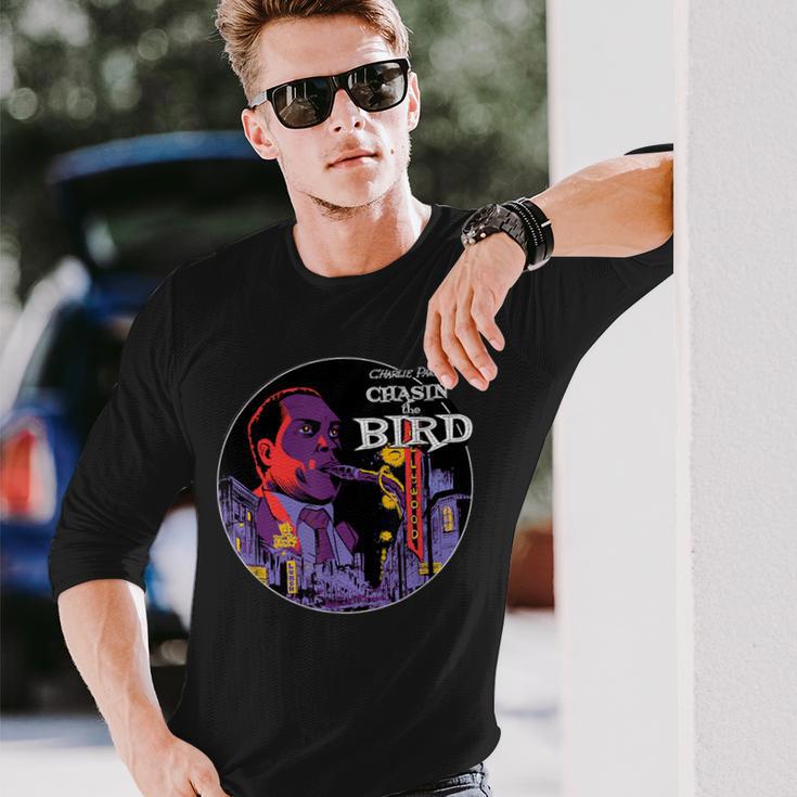 チャーリー・ チャシン ザ・バード ジャズミュージック 長袖Tシャツ 彼への贈り物