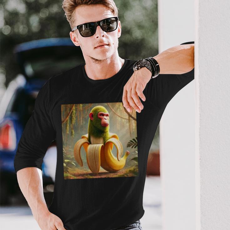 チンパンジーニ バナニーニ 長袖tシャツ 長袖Tシャツ 彼への贈り物