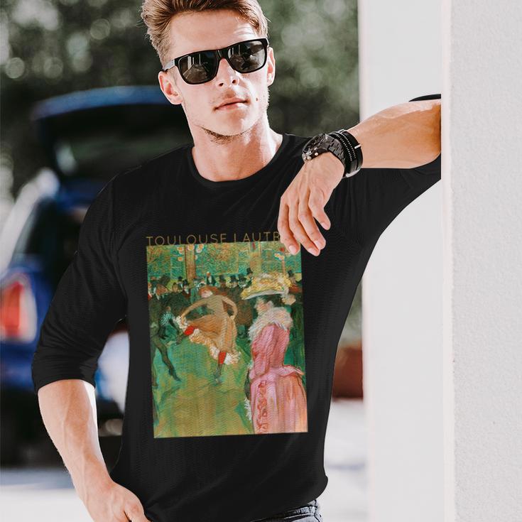 トゥールーズ・ロートレック アーティストのためのダンス 長袖Tシャツ 彼への贈り物