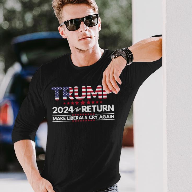 トランプ 2024 ザ・リターン 長袖Tシャツ 彼への贈り物