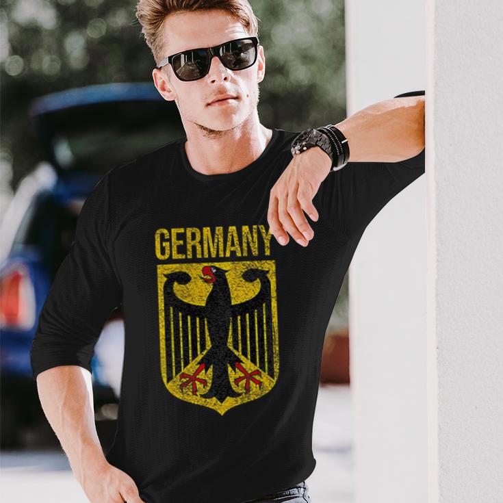 ドイツの紋章ドイツイーグル 長袖Tシャツ 彼への贈り物