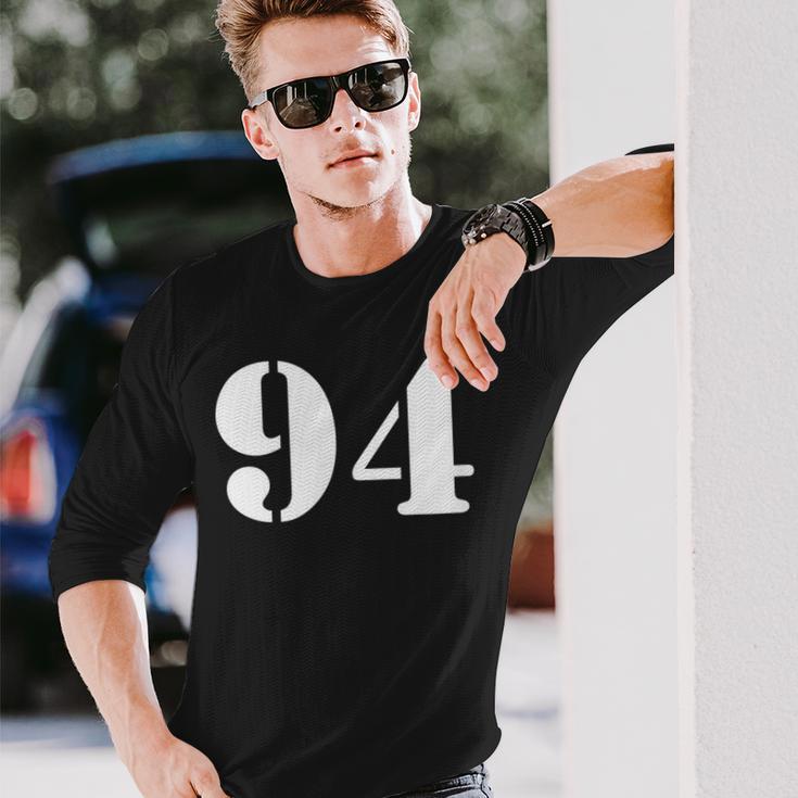 ナインティフォー 数字 94 ナンバー 長袖Tシャツ 彼への贈り物