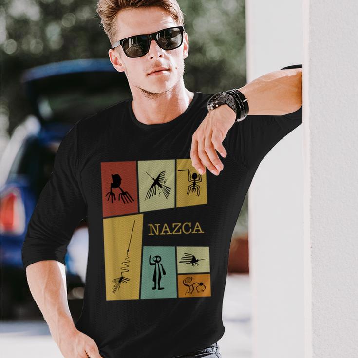 ナスカラインペルー、ペルーペルー。 長袖Tシャツ 彼への贈り物
