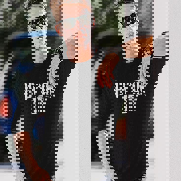 ニューヨークシティシャツ レディース メンズ クールマンハッタン 長袖Tシャツ 彼への贈り物