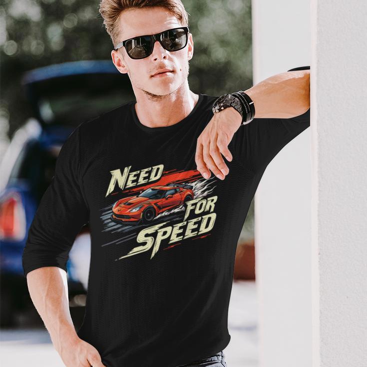 ニード・フォー・スピード ハイオクタンレース グラフィックデザイン 長袖Tシャツ 彼への贈り物