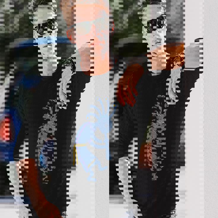 ネイティブアメリカン プエブロ カチナ スピリット ココペリ 3 長袖Tシャツ 彼への贈り物