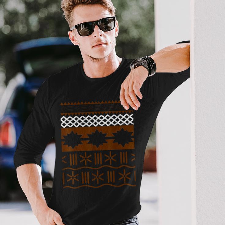 ハワイポリネシア柄tシャツ 長袖Tシャツ 彼への贈り物