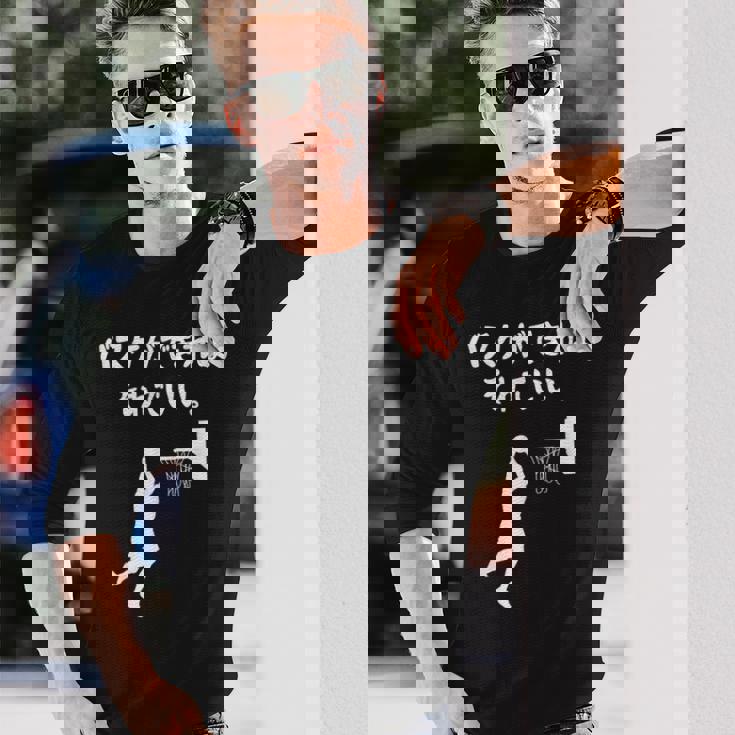 バスケができればそれでいい バスケ バスケ部 バスケットボール部 バスケ好き かっこいい バスケットマン 長袖Tシャツ 彼への贈り物