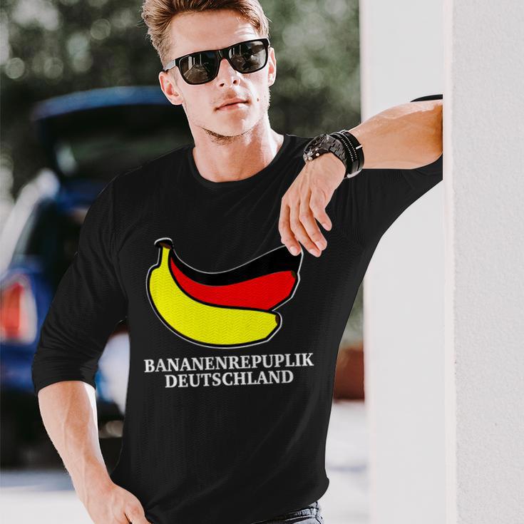 バナナギフト Ddr Brd 政治 ギフト バナナ共和国 ドイツ 長袖Tシャツ 彼への贈り物