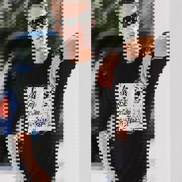 パグ・ドッグ Awesome Dog 長袖Tシャツ 彼への贈り物