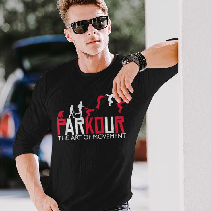 パルクール パルクール フレーランニング パルクール トレーサー 長袖Tシャツ 彼への贈り物