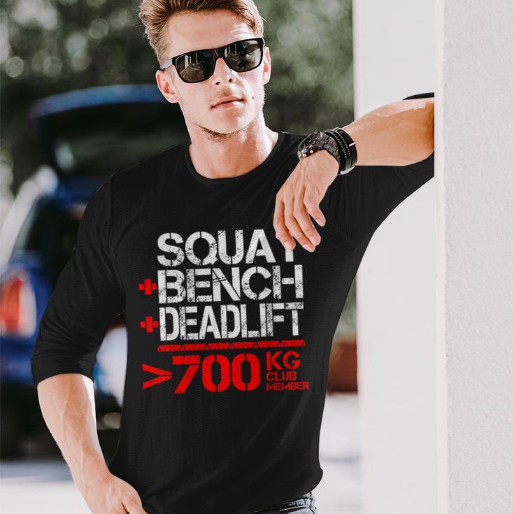 パワーリフティング700kgクラブメンブ Powerlifting 700 Kg Club Member 長袖Tシャツ 彼への贈り物