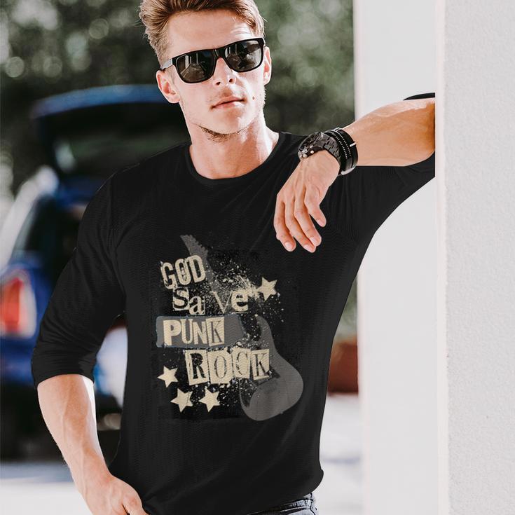 パンク ロッカー バンド エモ アナーキー ゴシック ブリティッシュ レトロな外観 長袖Tシャツ 彼への贈り物