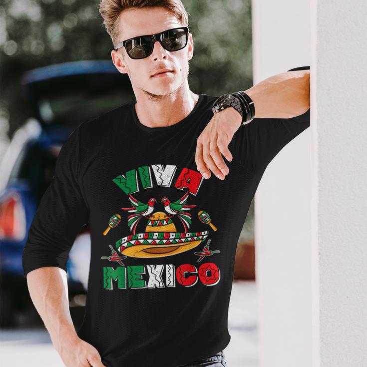 ビバメキシコ シンコデマヨ メキシカンプライド 長袖Tシャツ 彼への贈り物