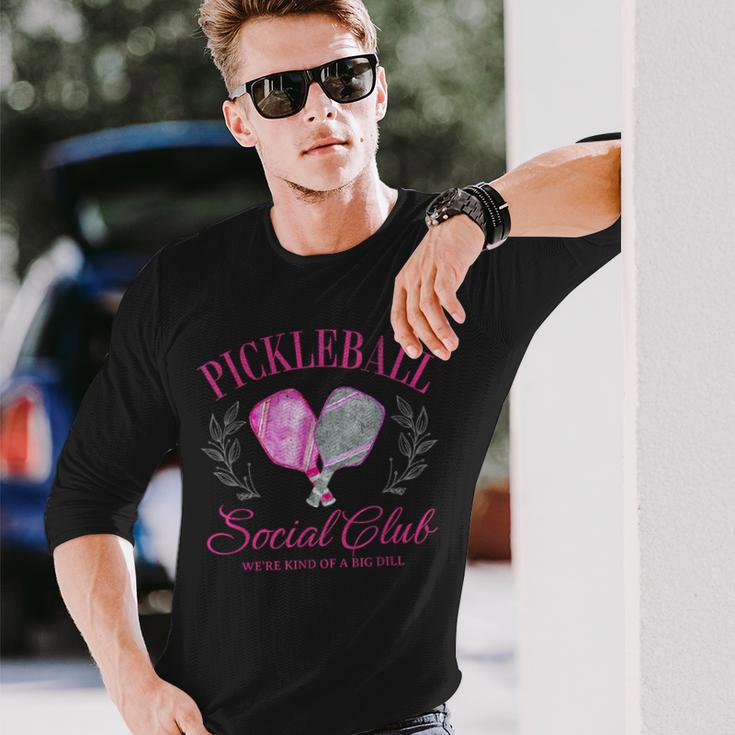 ピックルボール ソーシャル クラブ トレンディ ピックルボール サマータイム ギフト 長袖Tシャツ 彼への贈り物