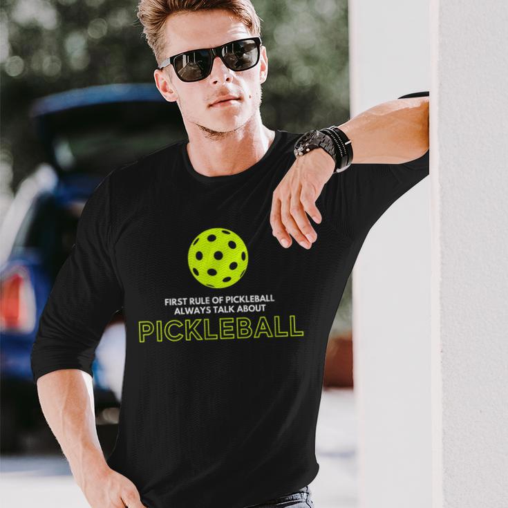 ピックルボール第一ルール 長袖Tシャツ 彼への贈り物