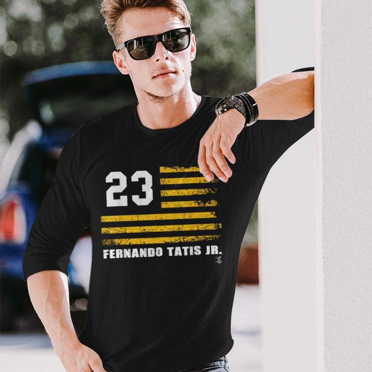 フェルナンド・タティスjrヴィンテージフラッグゲームデー 長袖Tシャツ 彼への贈り物