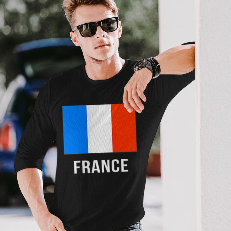 フランス国旗シャツ 長袖Tシャツ 彼への贈り物