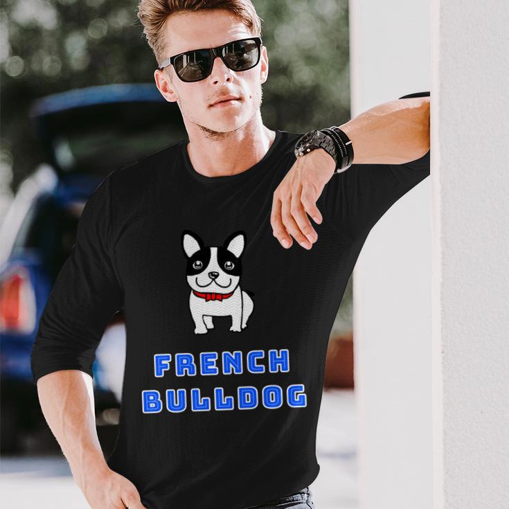 フレンチブルドッグ さん 犬【どうぶつフレンズ】グッズ ゆるくて かわいい イラスト 長袖tシャツ 長袖Tシャツ 彼への贈り物