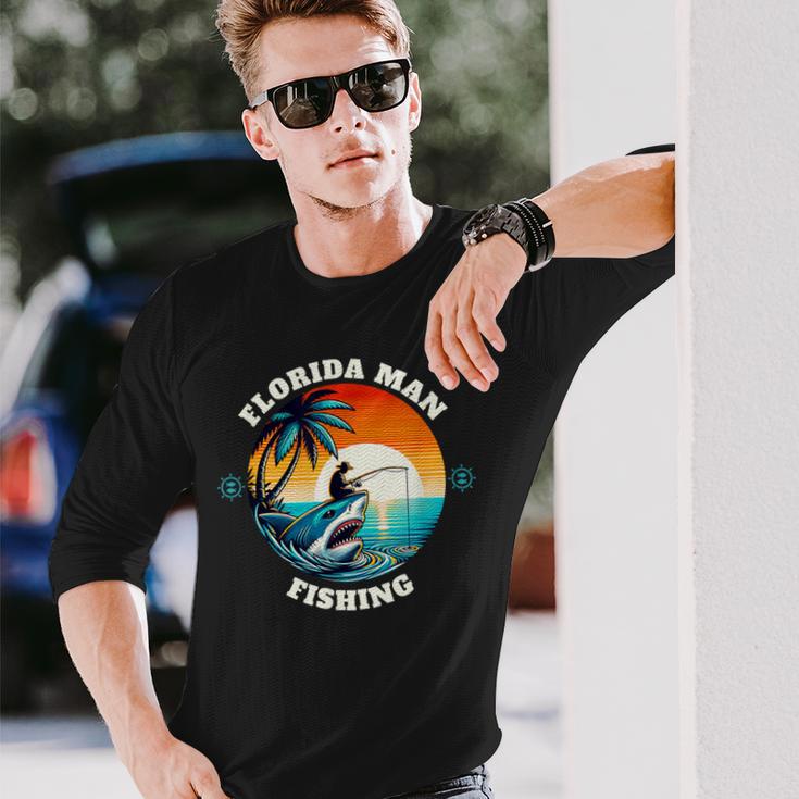 フロリダ・マン・フィッシング 長袖Tシャツ 彼への贈り物
