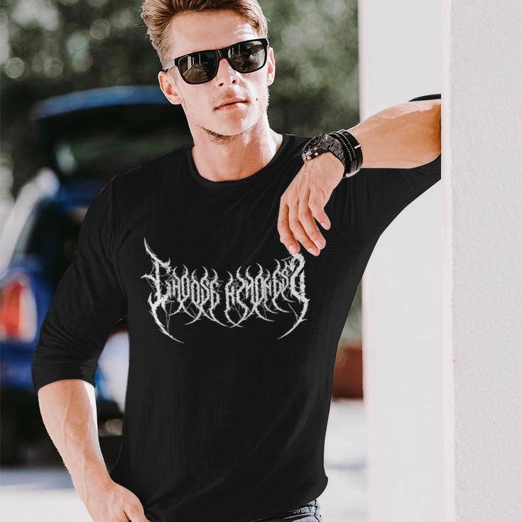 ブラックメタル＆デスメタルヘッドバンガーチョイスカインドネス 長袖Tシャツ 彼への贈り物