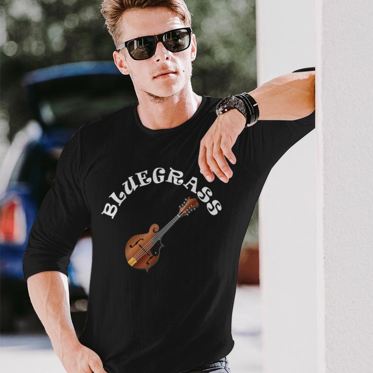 ブルーグラスマンドリン 長袖Tシャツ 彼への贈り物