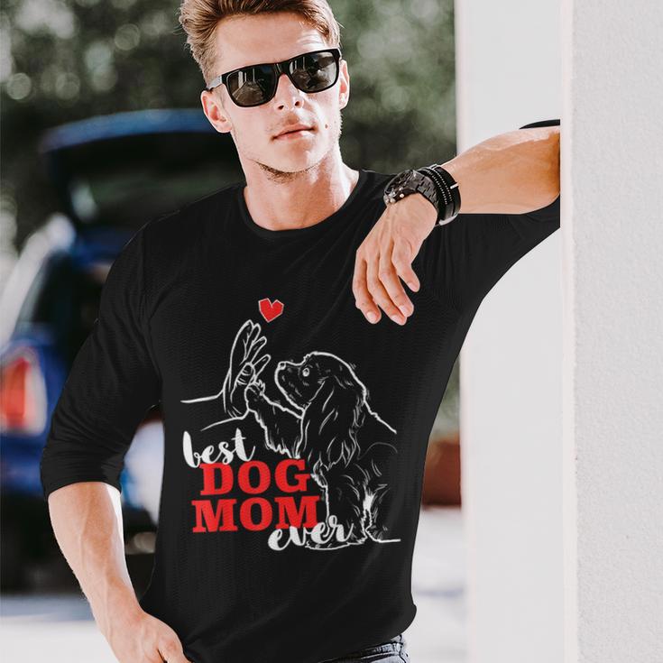 ベスト・キャバリア・キング・チャールズ・スパニエル・パパ・スパニエル 長袖Tシャツ 彼への贈り物