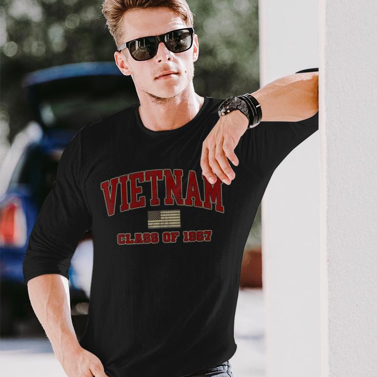 ベトナム戦争退役軍人シャツ ミリタリークラス 1967年 長袖Tシャツ 彼への贈り物
