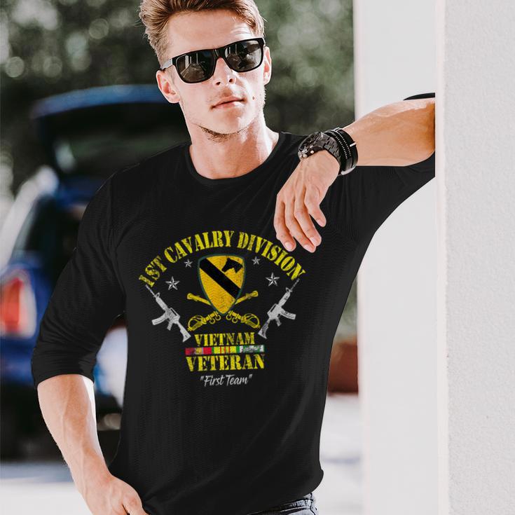 ベトナム退役軍人第1騎兵師団愛国退役軍人の日 長袖Tシャツ 彼への贈り物