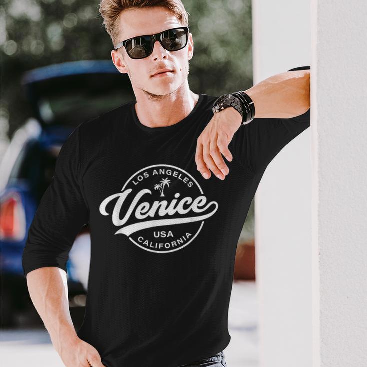ベニスビーチ ロサンゼルス カリフォルニア バケーション 長袖Tシャツ 彼への贈り物