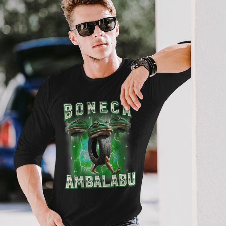 ボネカアンバラブイタリアーナブレインロット 長袖Tシャツ 彼への贈り物