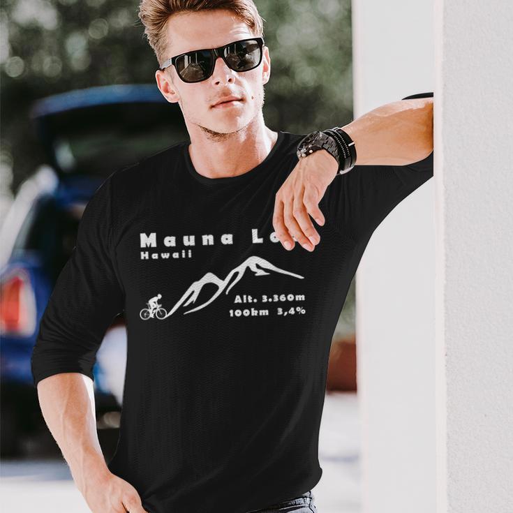 マウナロア ハワイ アメリカ サイクリング 自転車 登山 アウトドア 長袖Tシャツ 彼への贈り物