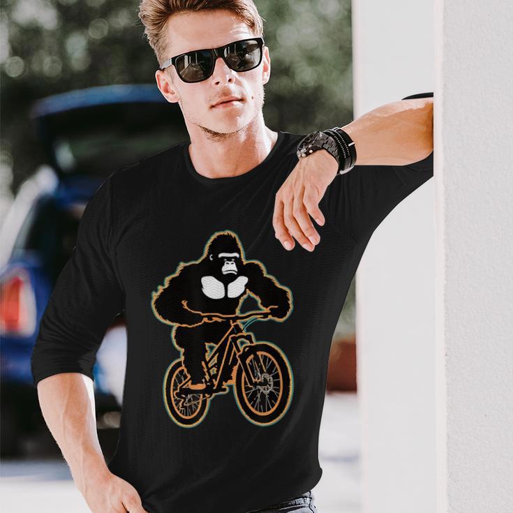 マウンテンバイク ゴリラ ダウンヒル ライダー Mtb 長袖Tシャツ 彼への贈り物