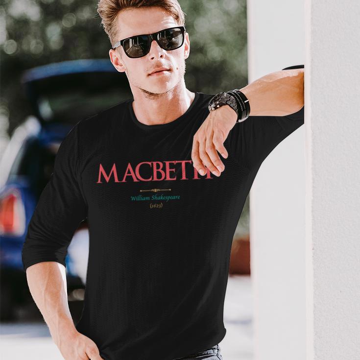 マクベス ウィリアム・シェイクスピア 長袖Tシャツ 彼への贈り物