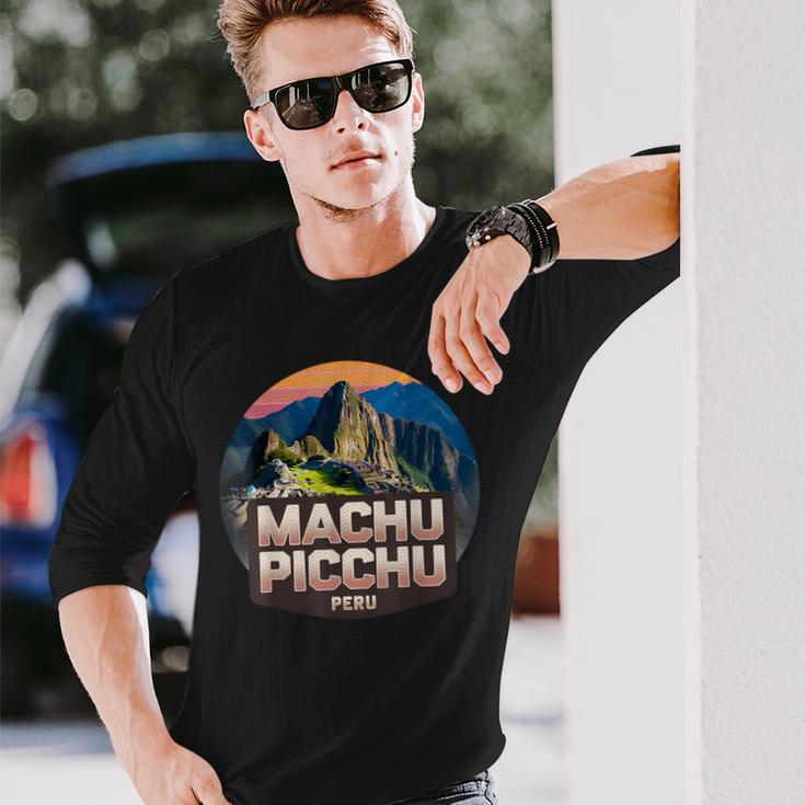 マチュピチュ ペルー土産 記念品 誇り高きペルー人 長袖Tシャツ 彼への贈り物
