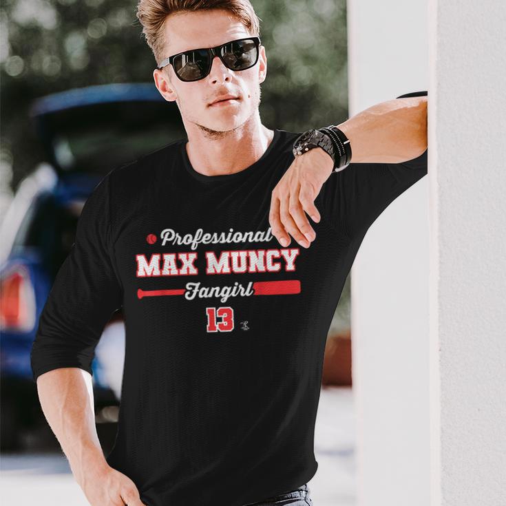 マックス・マンシー プロフェッショナル・ファンガール・ゲームデー 長袖Tシャツ 彼への贈り物