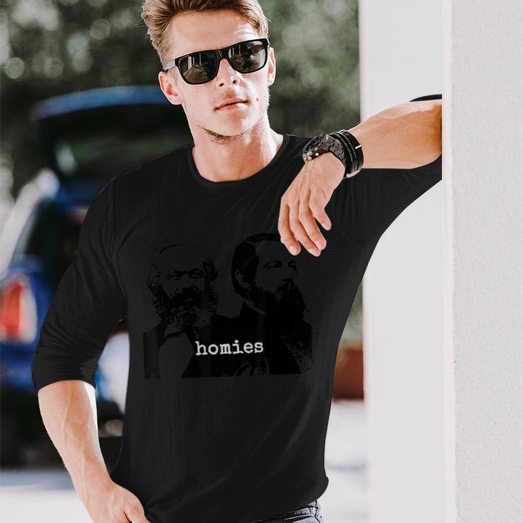 マルクス・エンゲルス・ホーミーズ 長袖Tシャツ 彼への贈り物