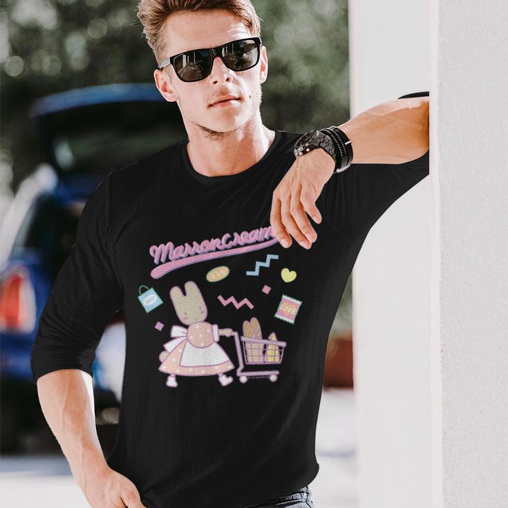 マロンクリーム ショッピングpop 長袖Tシャツ 彼への贈り物