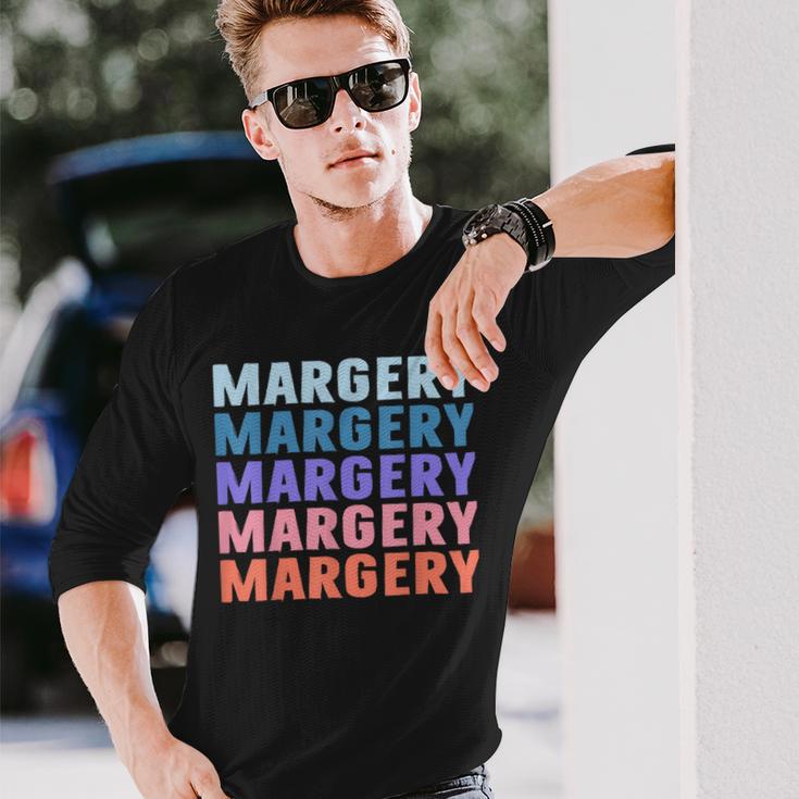 マージェリー 面白いギフト名 名前入り 長袖Tシャツ 彼への贈り物