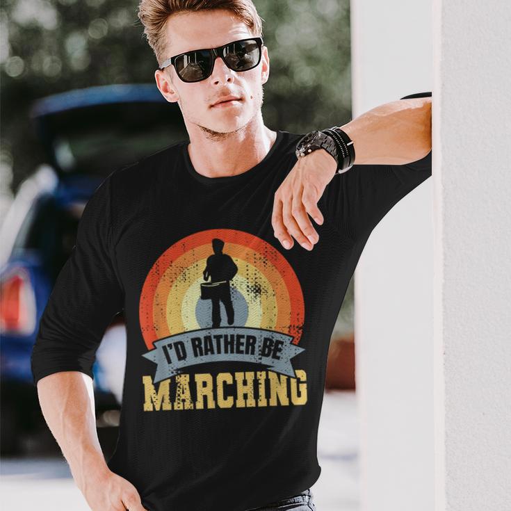 マーチングクォーツドラム ラバー スネアドラム 長袖Tシャツ 彼への贈り物
