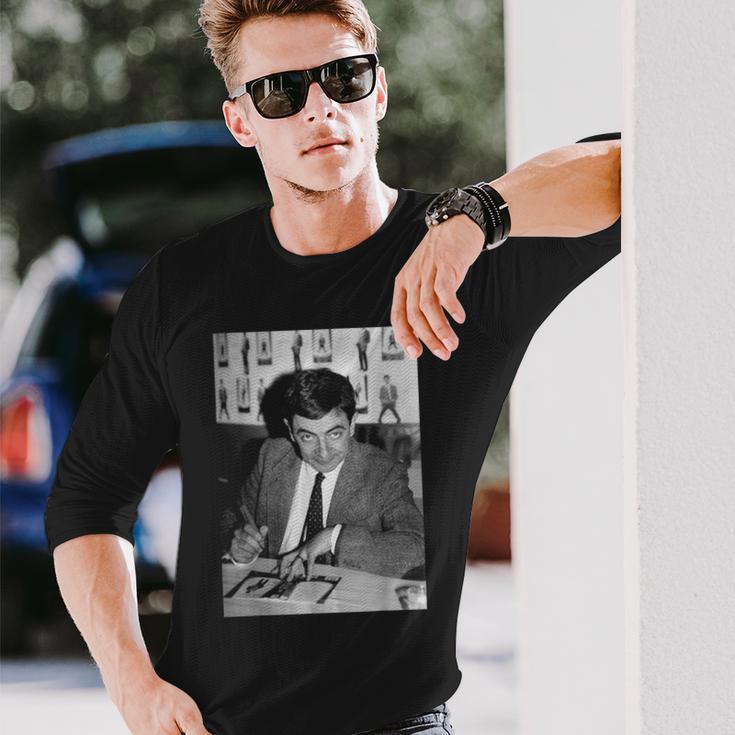 ミスター・ビーン・ローワン・アトキンソンサインサインセッション1991 長袖Tシャツ 彼への贈り物
