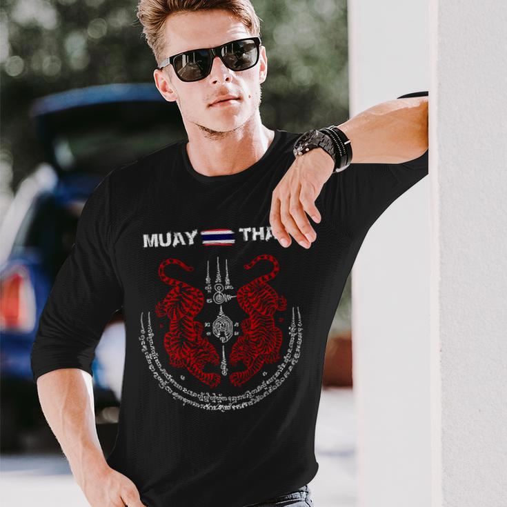 ムエタイ キックボクシング タイ 長袖tシャツ 長袖Tシャツ 彼への贈り物
