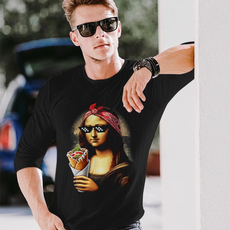 モナリザ ドネルケバブ 長袖Tシャツ 彼への贈り物