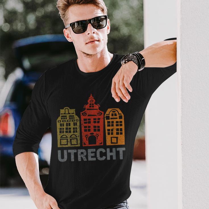 ユトレヒト旧市街 長袖Tシャツ 彼への贈り物