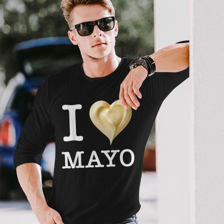 ユニークなマヨネーズ愛好家のために 長袖Tシャツ 彼への贈り物
