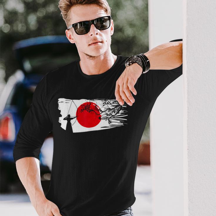 ユミ 弓矢 弓道 日本語アーチェリー 長袖Tシャツ 彼への贈り物