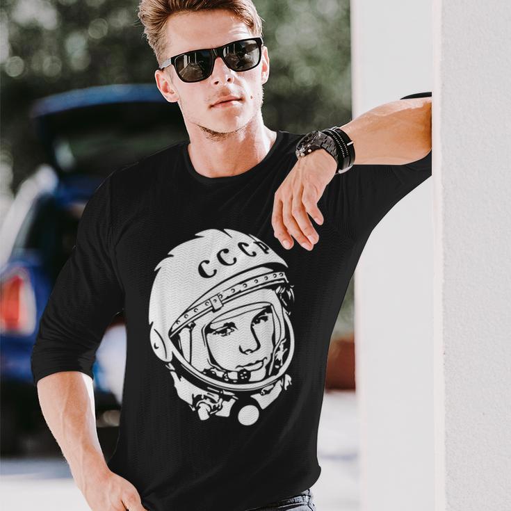 ユーリガガーリン Cccpデザイン 長袖Tシャツ 彼への贈り物
