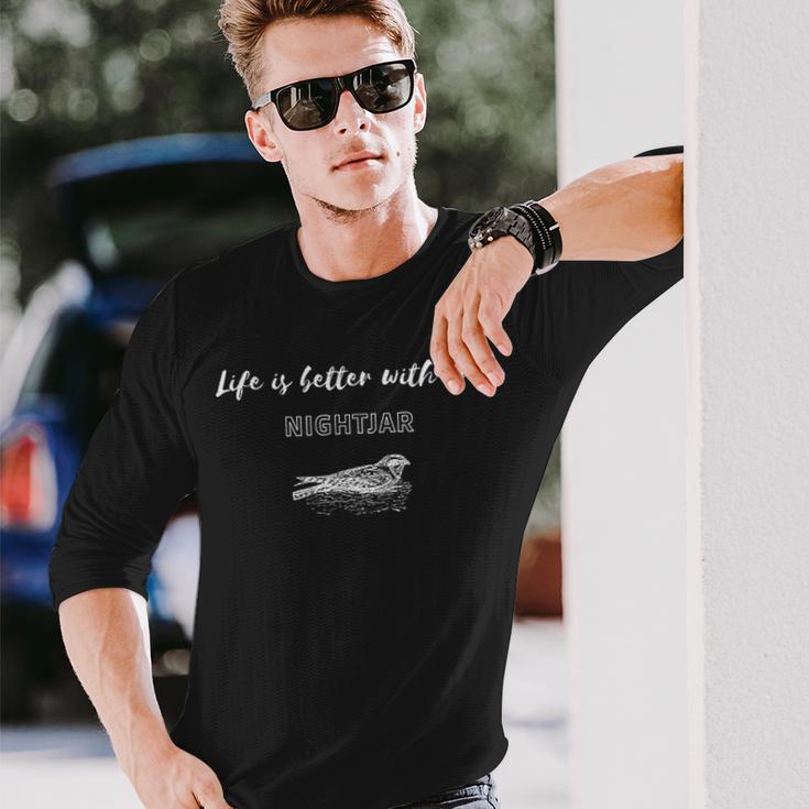 ヨタカがあれば人生はもっと良くなる 長袖Tシャツ 彼への贈り物