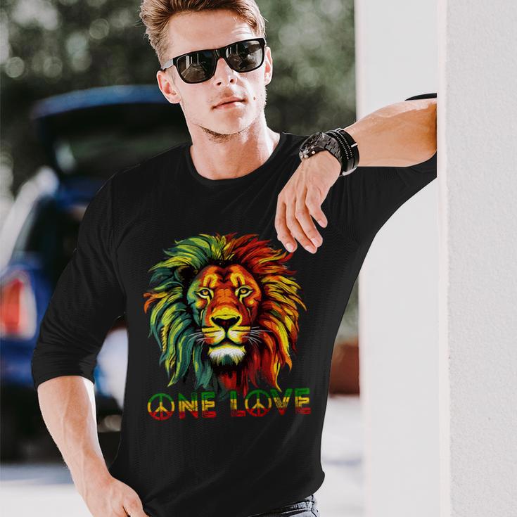 ラスタファリアンルーツ ラスタプライド ラスタファリ ラスタレゲエ ライオン 長袖Tシャツ 彼への贈り物
