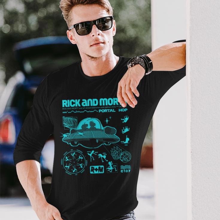 リック・アンド・モーティ・ポータル・ホップリック・アンド・モーティ・マーチ 長袖Tシャツ 彼への贈り物